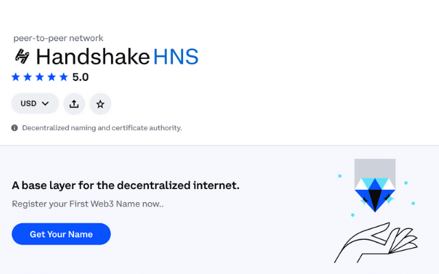 Buy HNS token & Get Your name on the Internet 