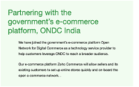 Zoho joins ONDC to help sellers set up online shops