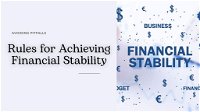 Avoiding Pitfalls: Essential Rules for Achieving Financial Stability