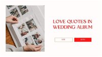 Love Quotes to Include in Your Wedding Album 