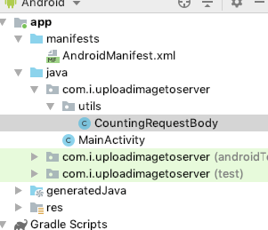 Upload file to server using OKHTTP 3 with progress bar Android